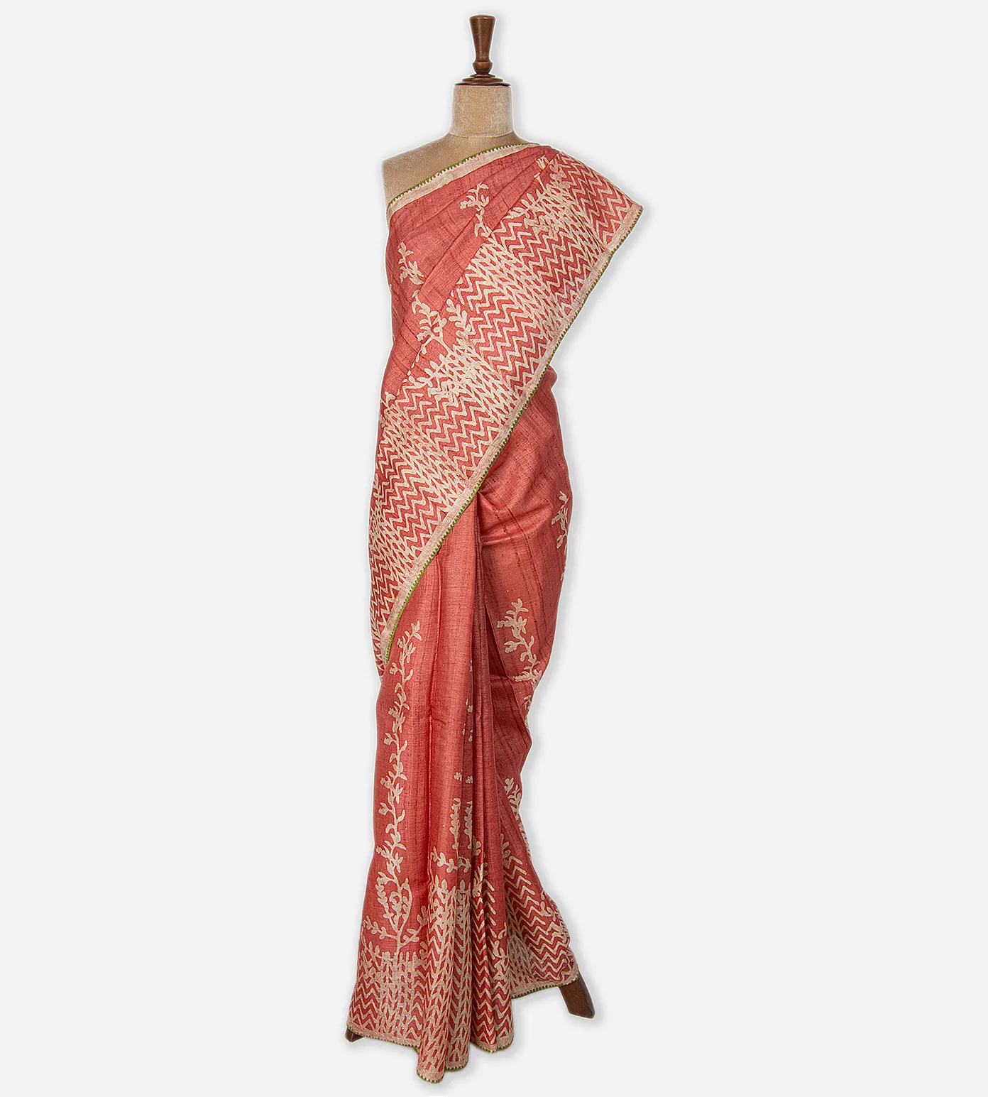 Pink Tussar Saree2