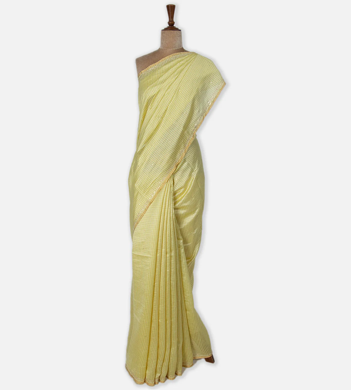 Yellow Tussar Saree2
