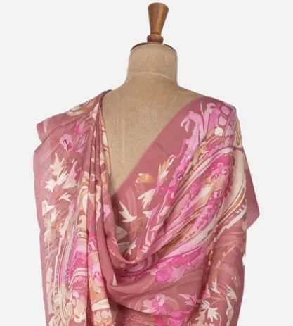 Lotus Pink Satin Saree3