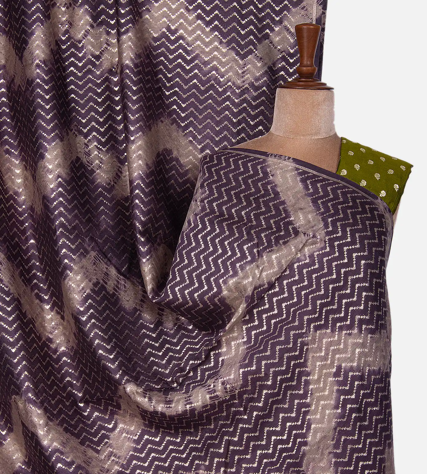 Purple Chaniya Silk Saree1