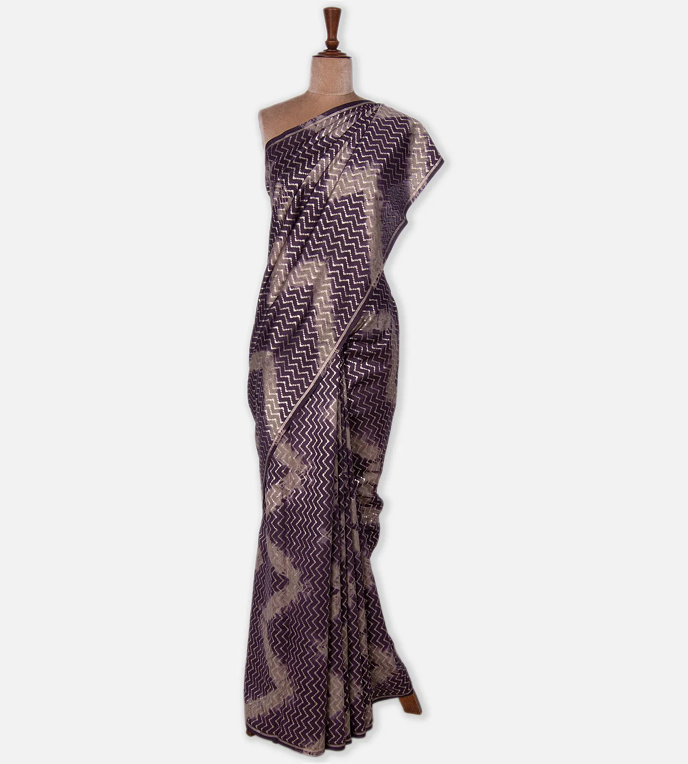 Purple Chaniya Silk Saree2
