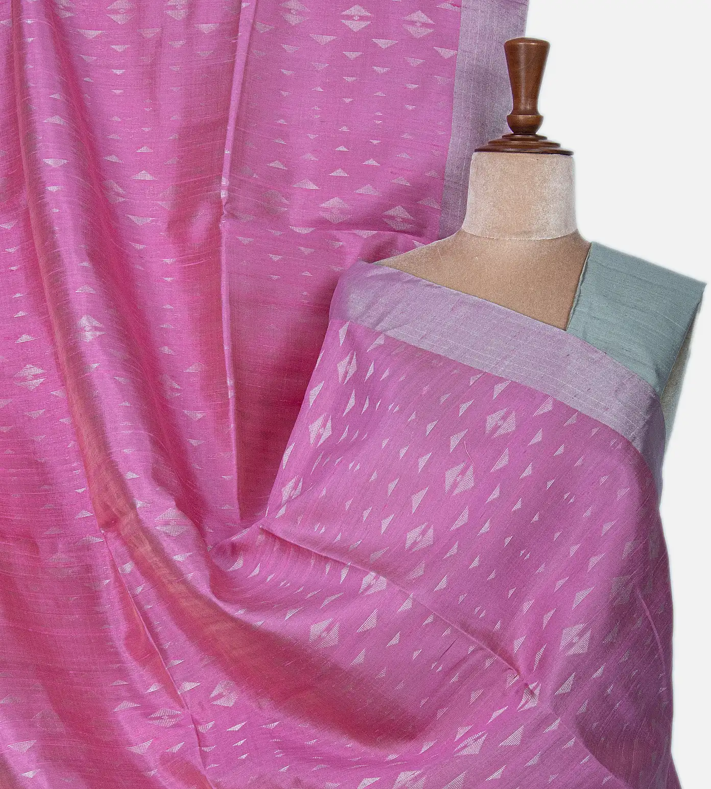 Light Pink Raw Silk Saree1