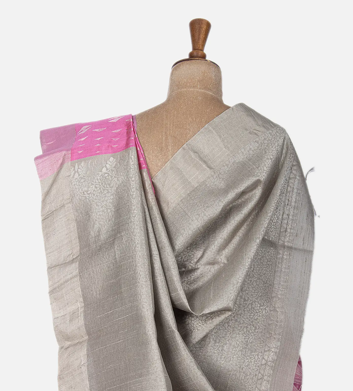 Light Pink Raw Silk Saree3