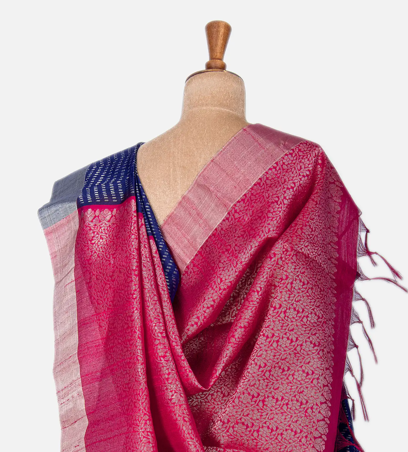 Blue Raw Silk Saree3