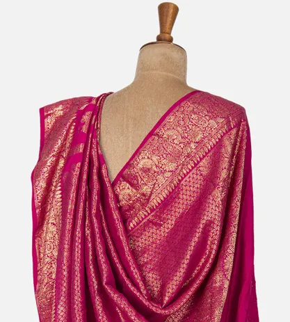 Pink Bandhani Kanchipuram Silk Saree3