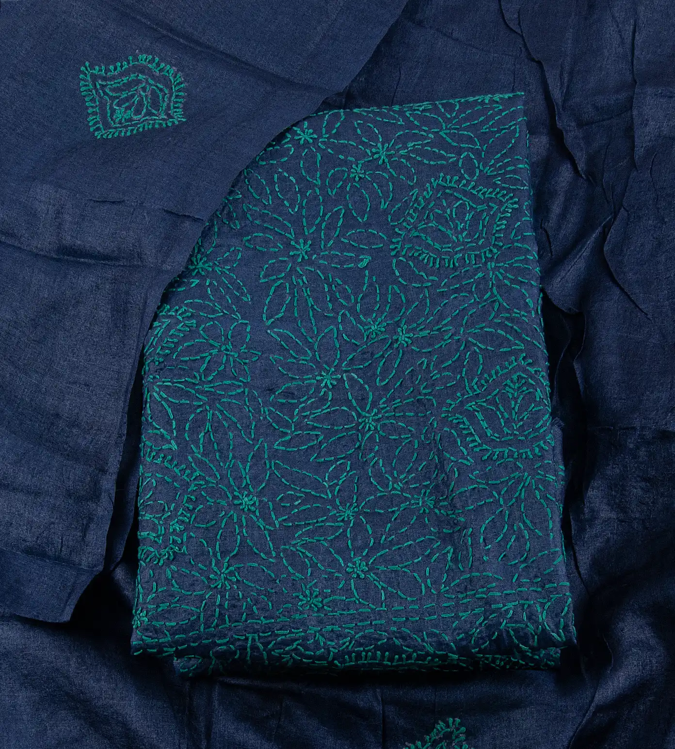 Blue Tussar Salwar1