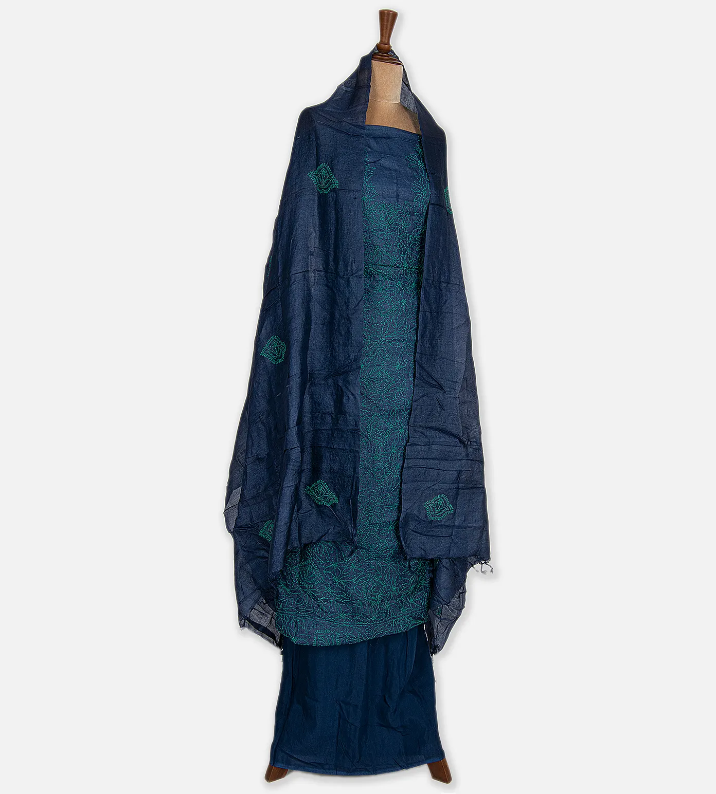 Blue Tussar Salwar3