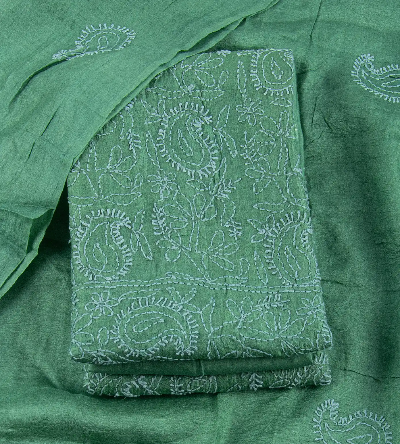Green Tussar Salwar1