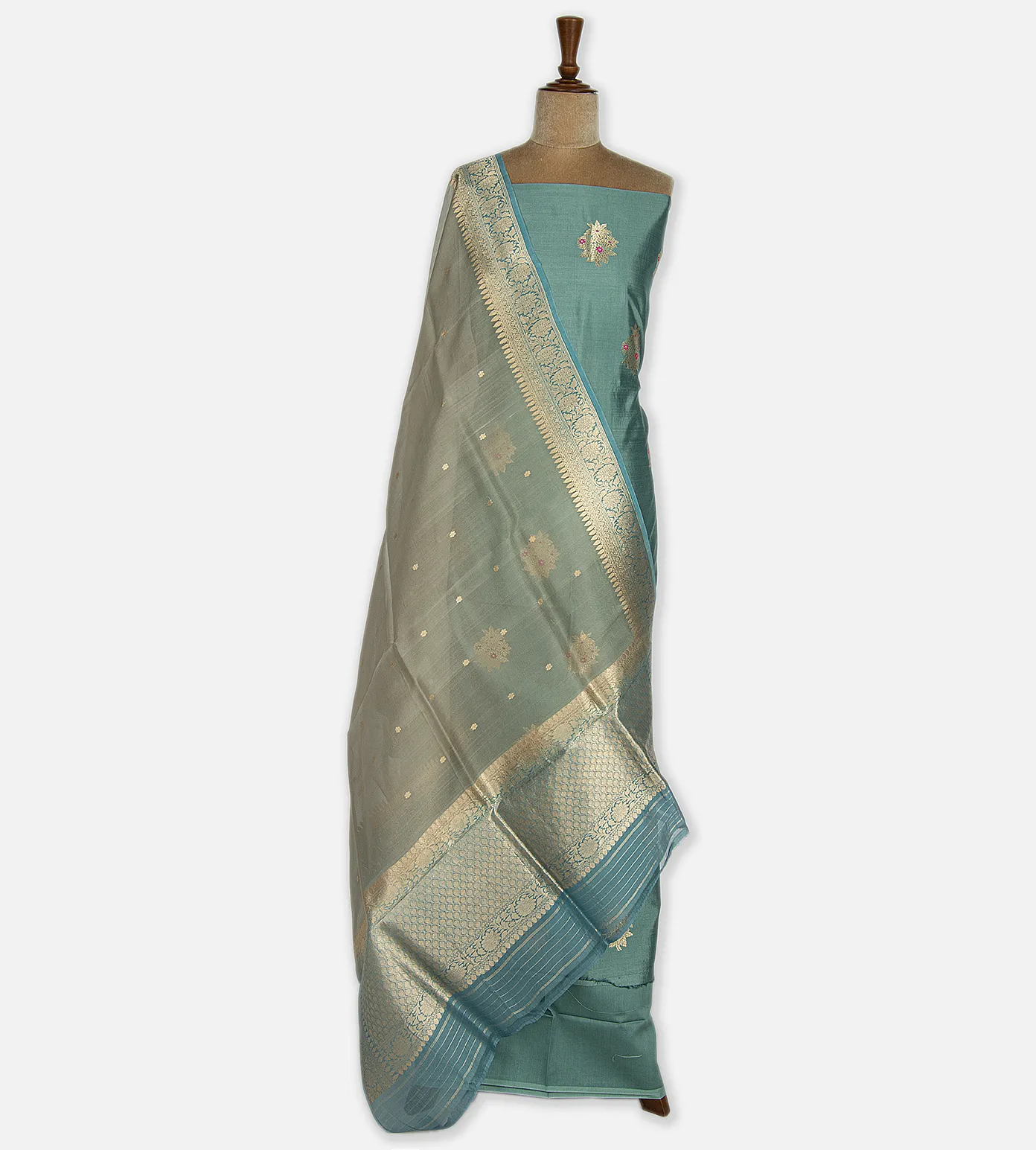 Blue Banarasi Silk Salwar2