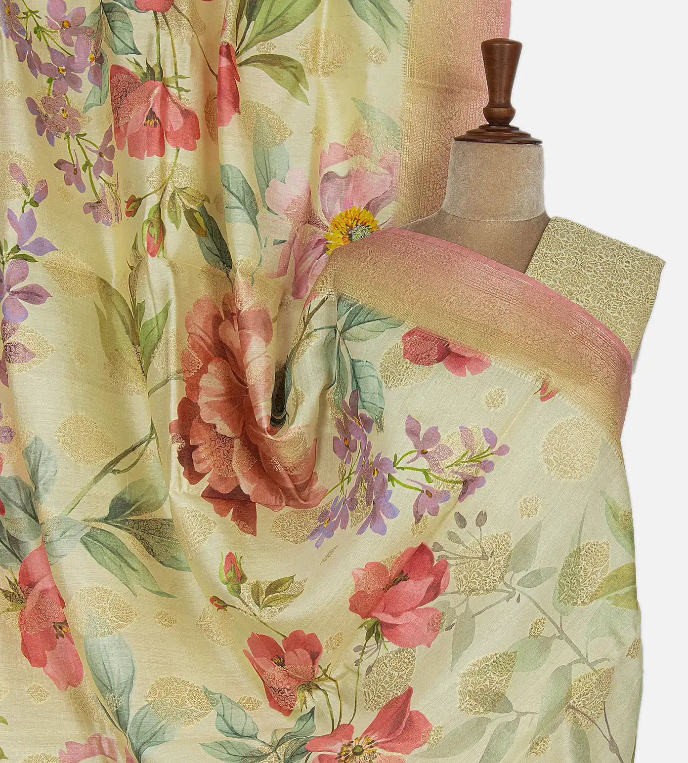 Yellow Chaniya Silk Saree1