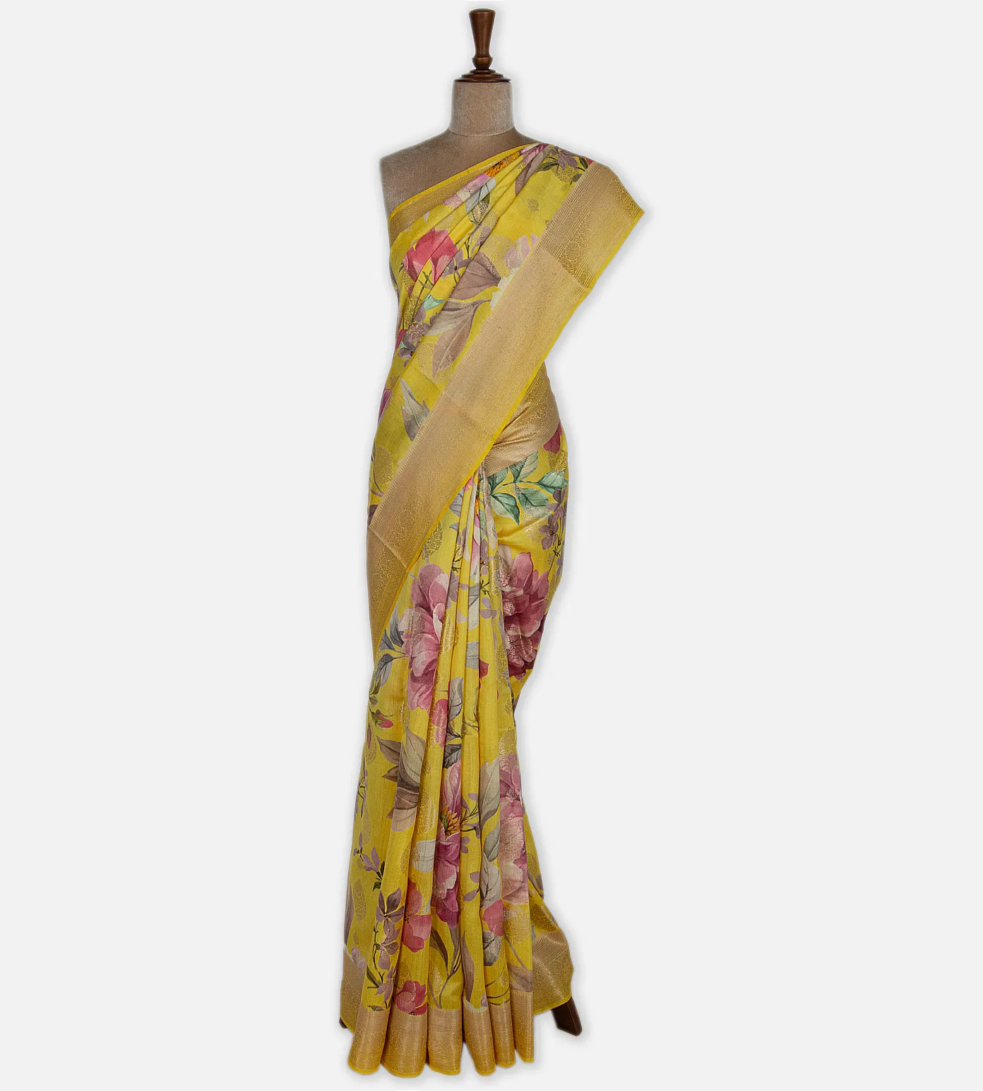 Yellow Chaniya Silk Saree2