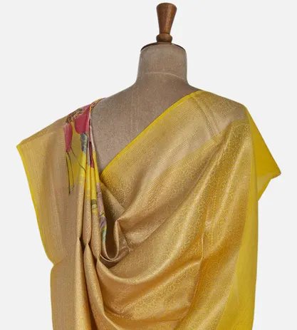 Yellow Chaniya Silk Saree3