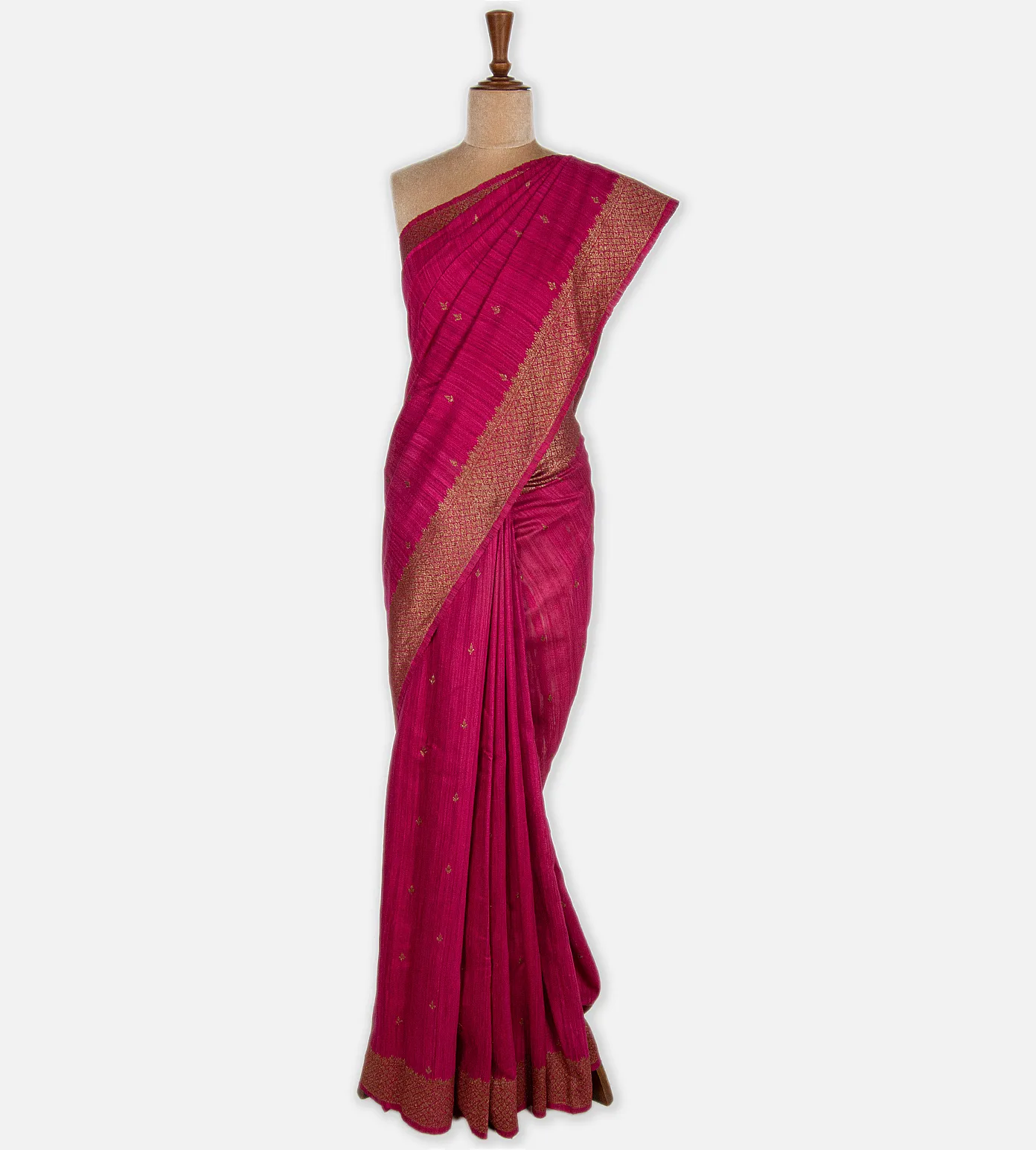 Pink Banarasi Tussar Saree2