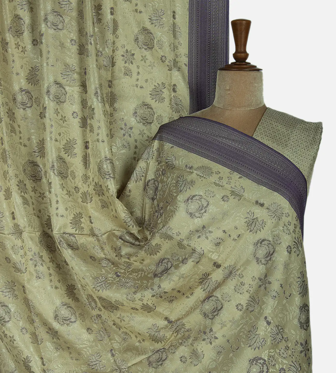 Light Beige Soft Silk Saree1