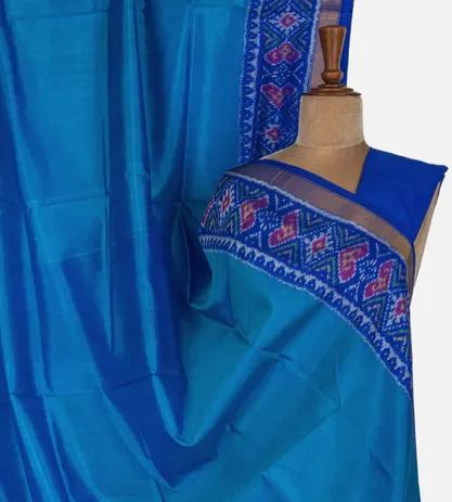 Blue Patola Silk Saree1