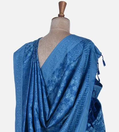 Blue Soft Silk Saree3