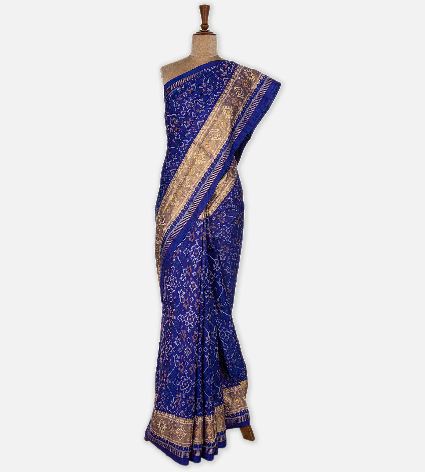 Blue Patola Silk Saree2