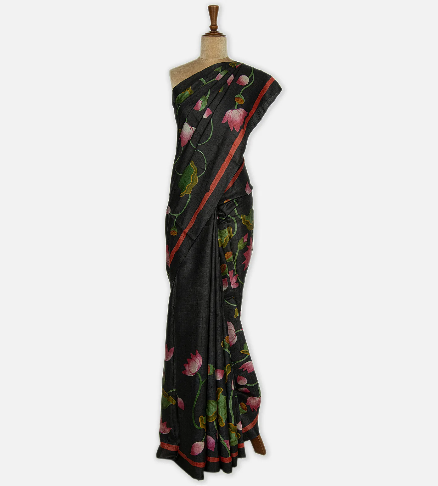 Black Tussar Saree2