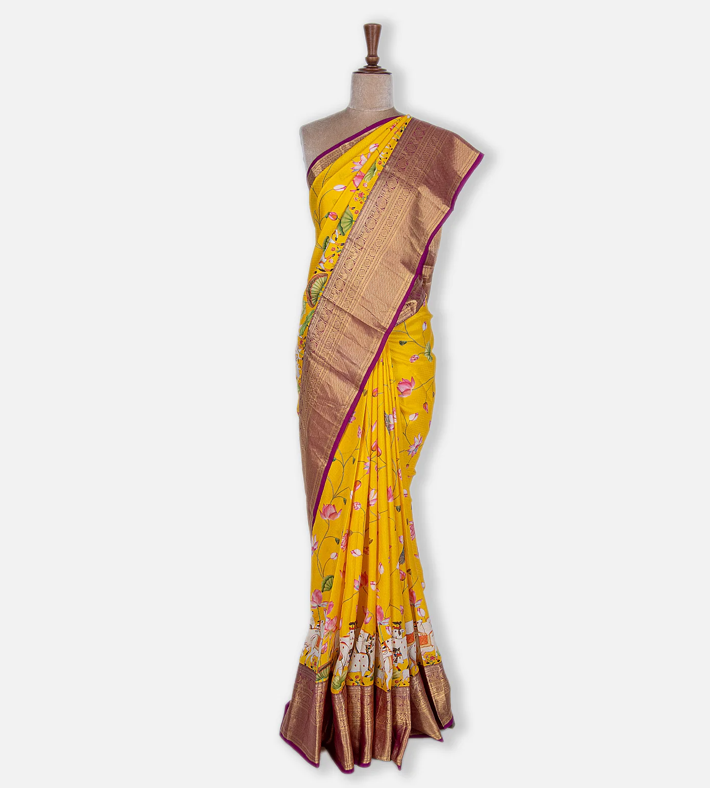 Yellow Soft Silk Saree2
