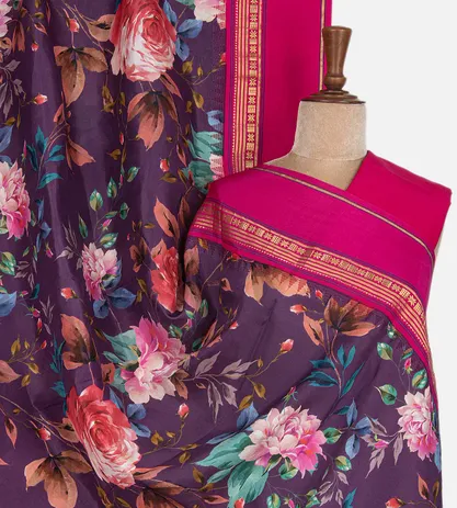 Purple Soft Silk Saree1