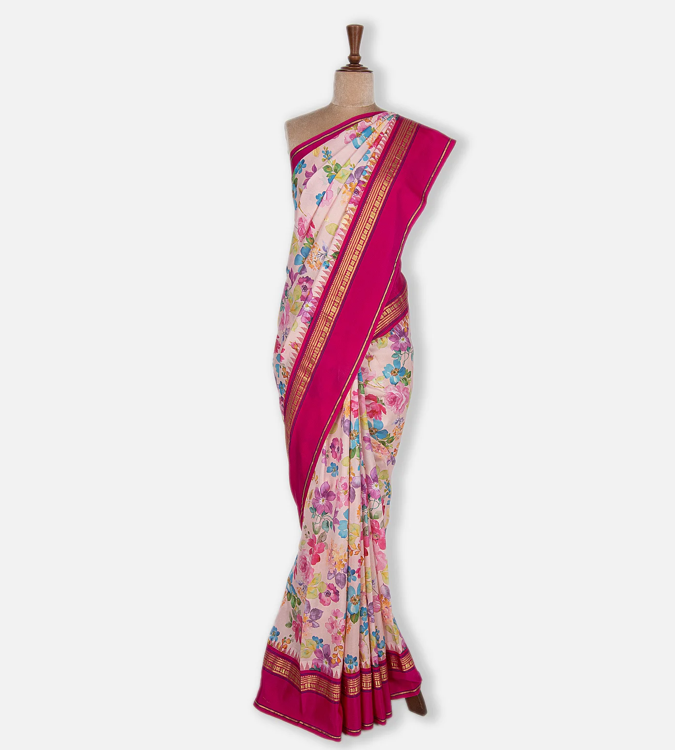 Light Pink Soft Silk Saree2