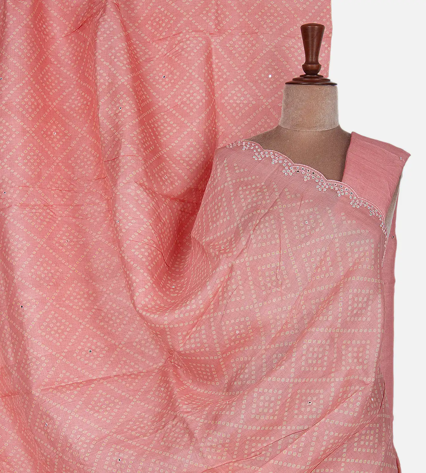 Pink Tussar Saree1