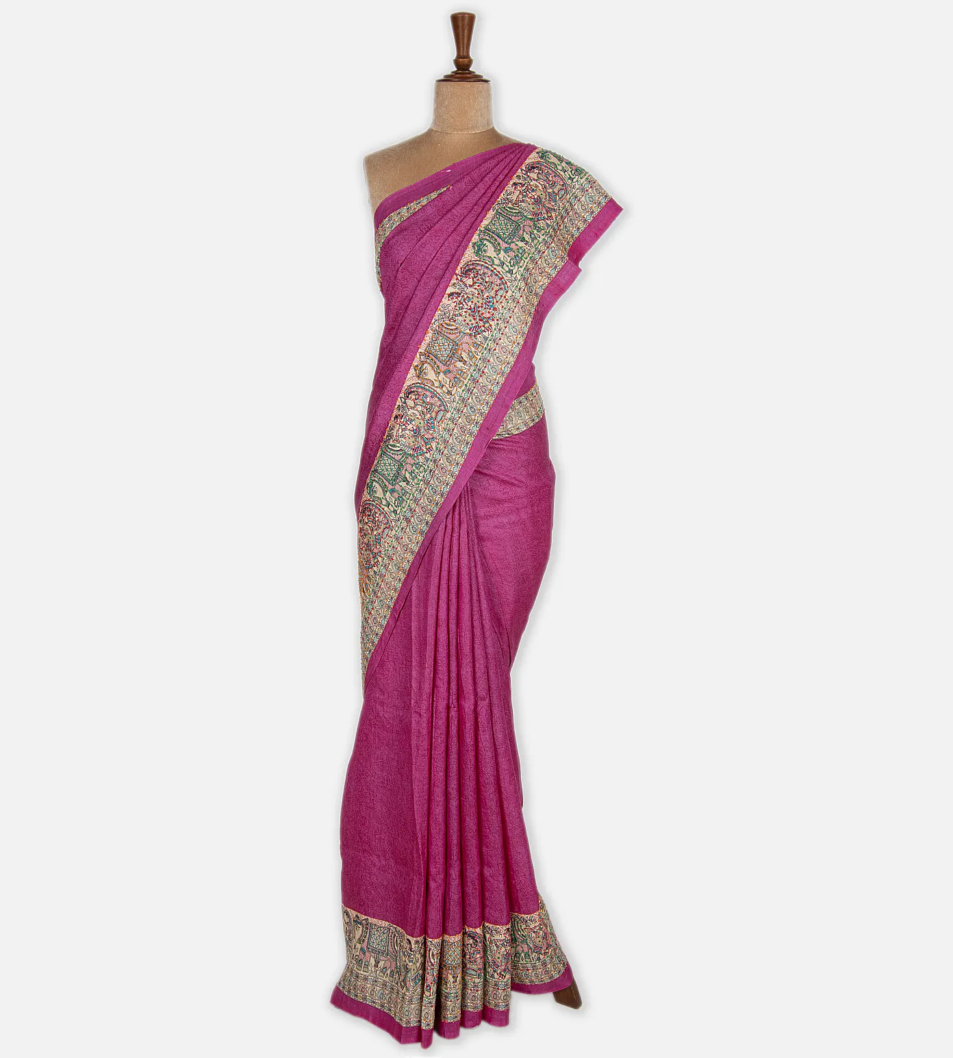 Pink Tussar Saree2
