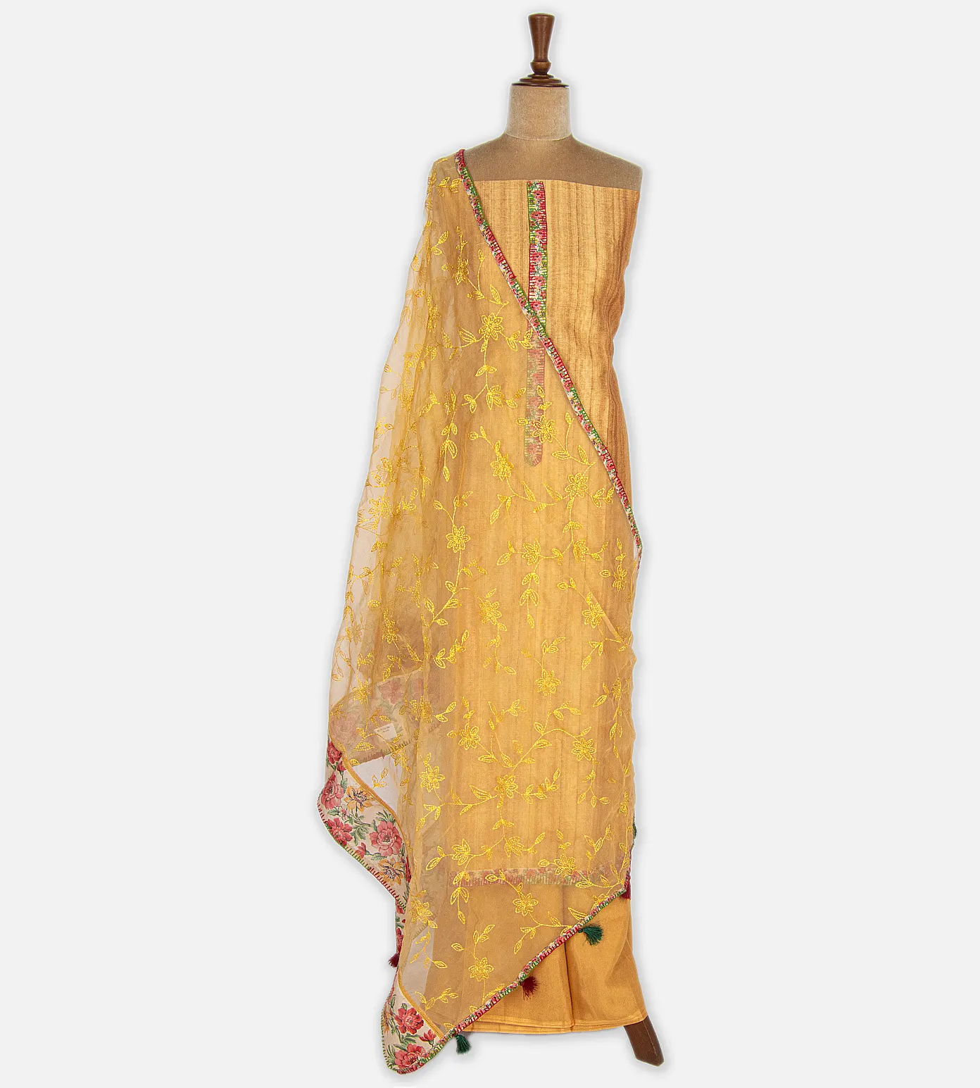 Yellow Mixed Cotton Salwar2
