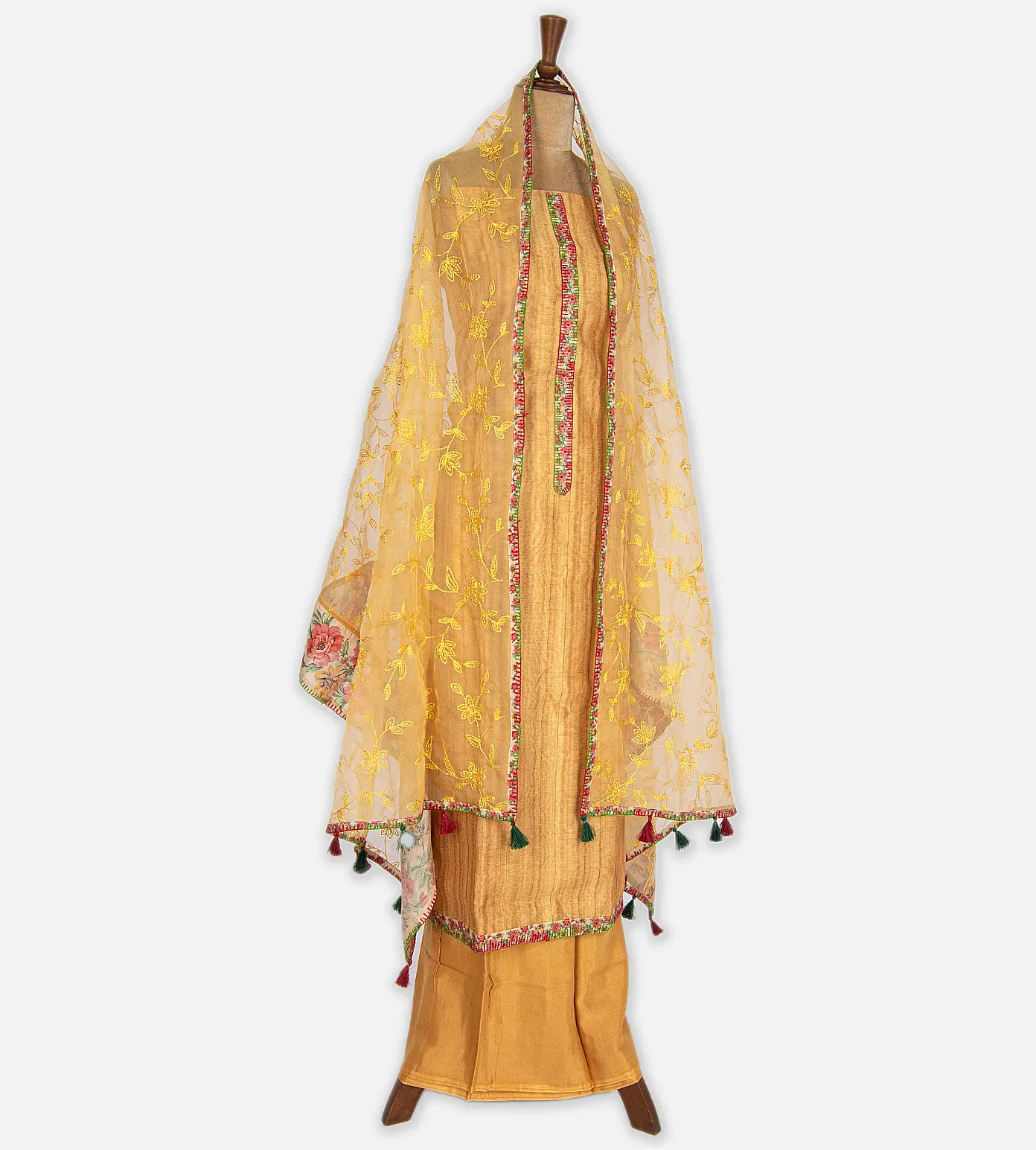 Yellow Mixed Cotton Salwar3