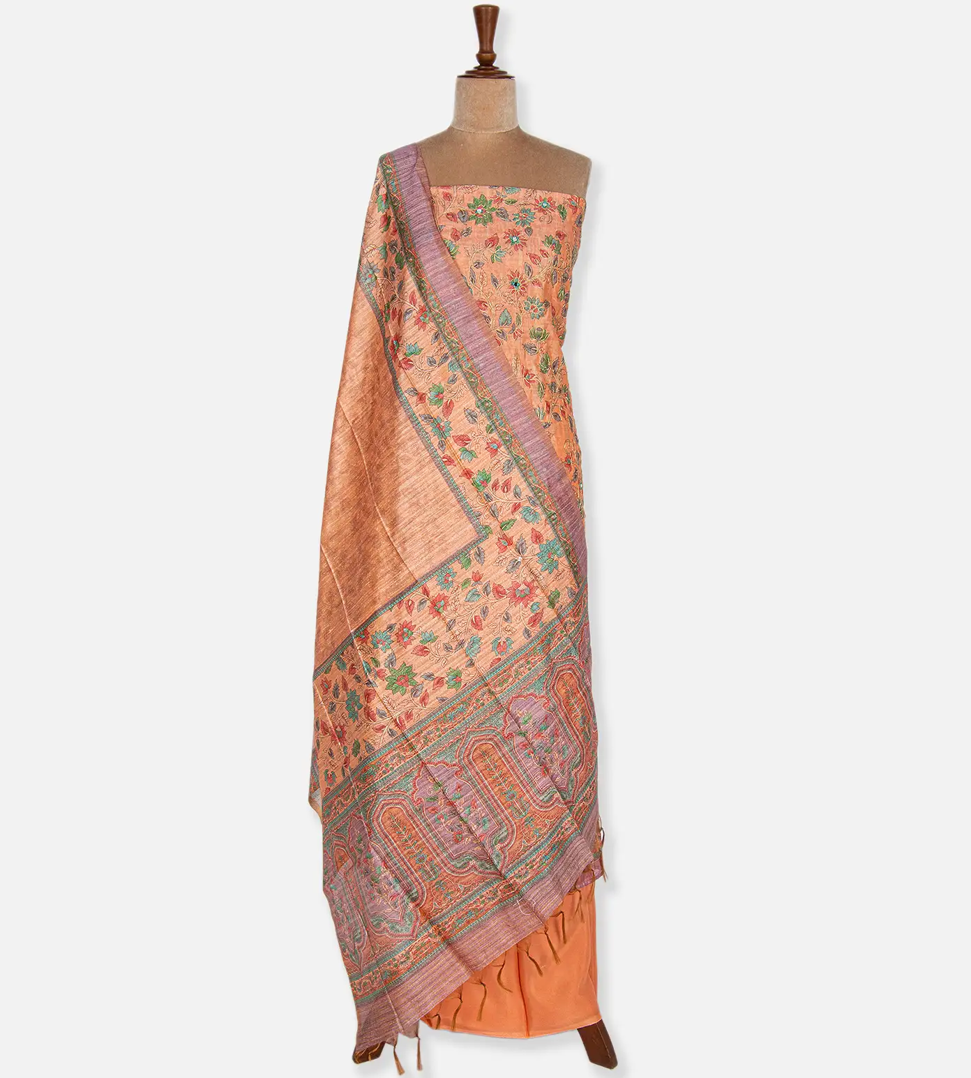 Peach Mixed Cotton Salwar2