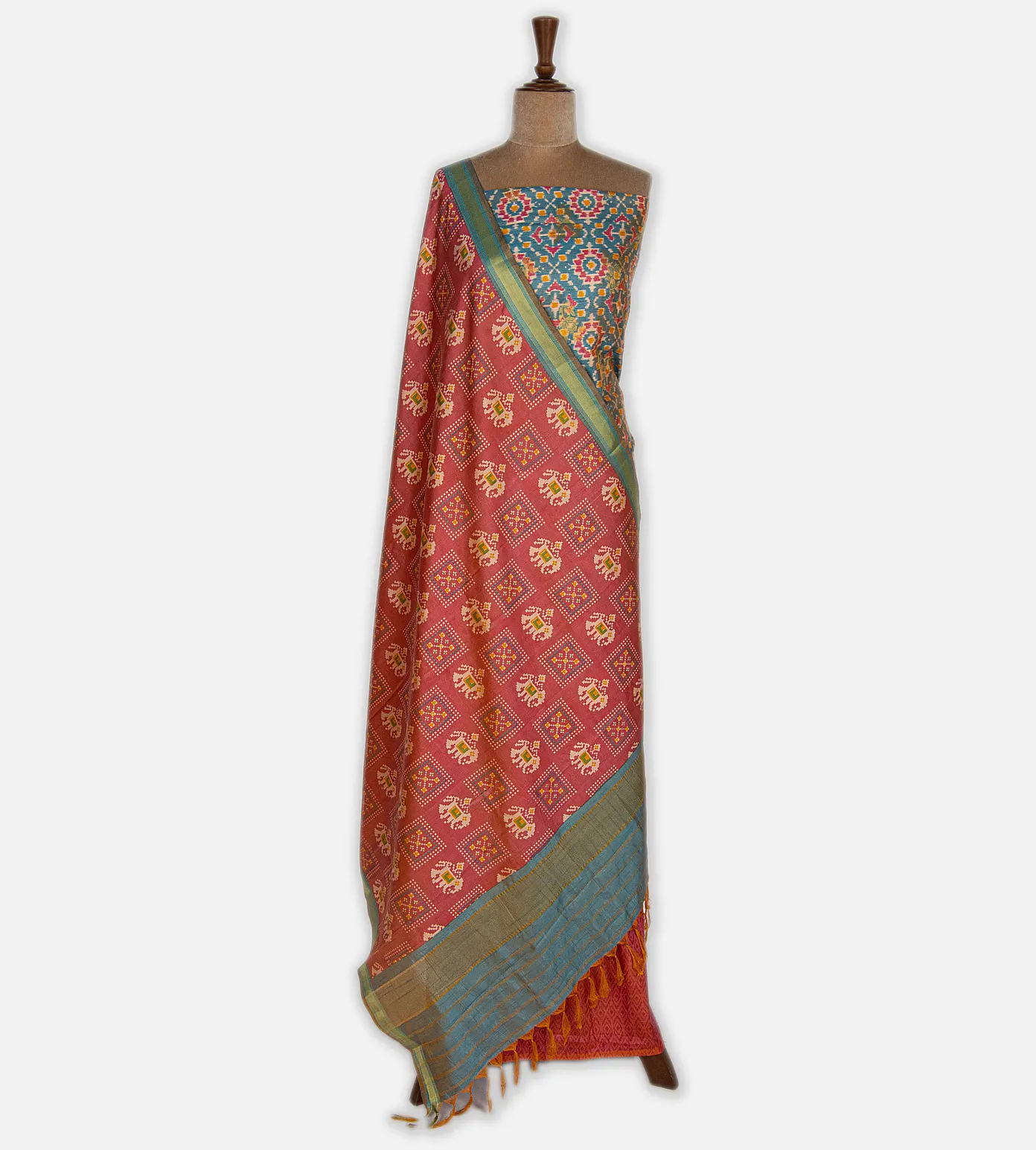 Light Blue Mixed Cotton Salwar2