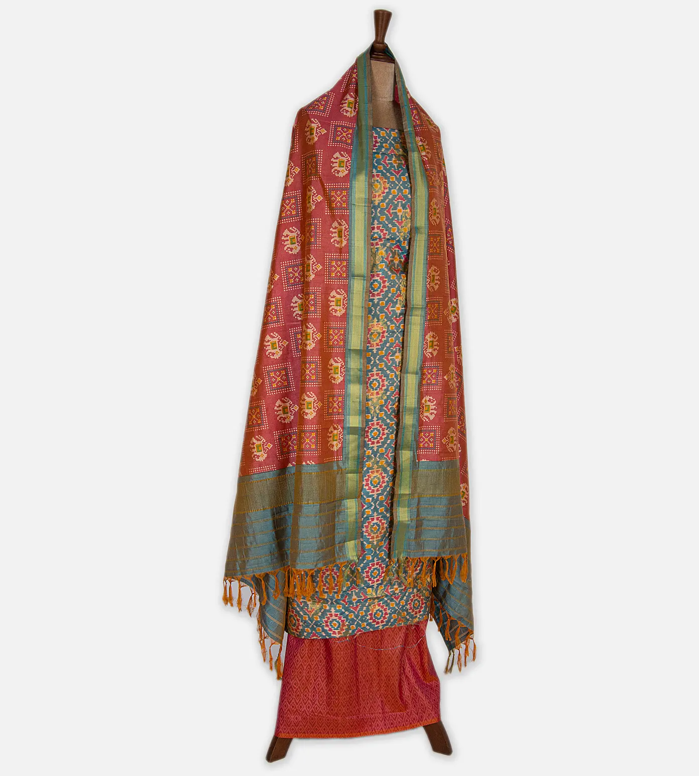 Light Blue Mixed Cotton Salwar3