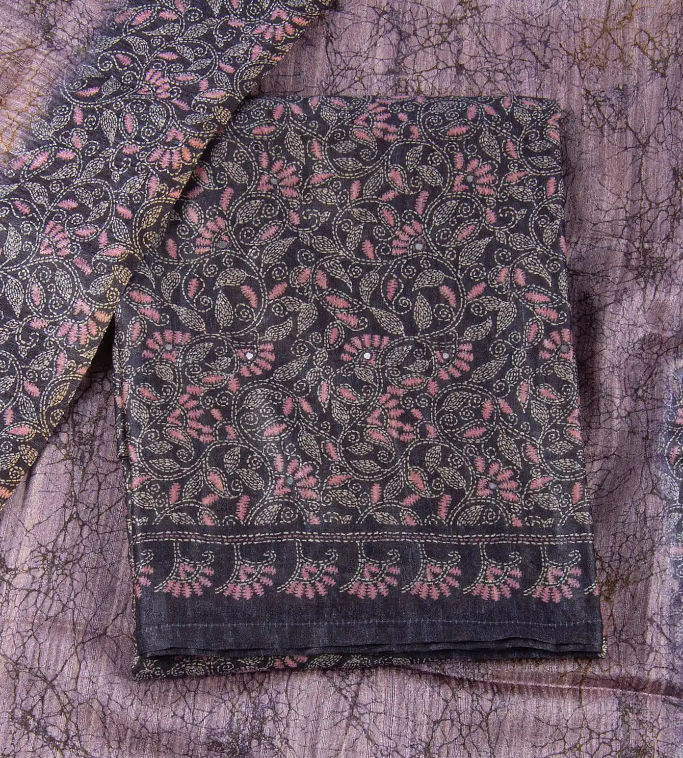 Elephant Grey Mixed Cotton Salwar1