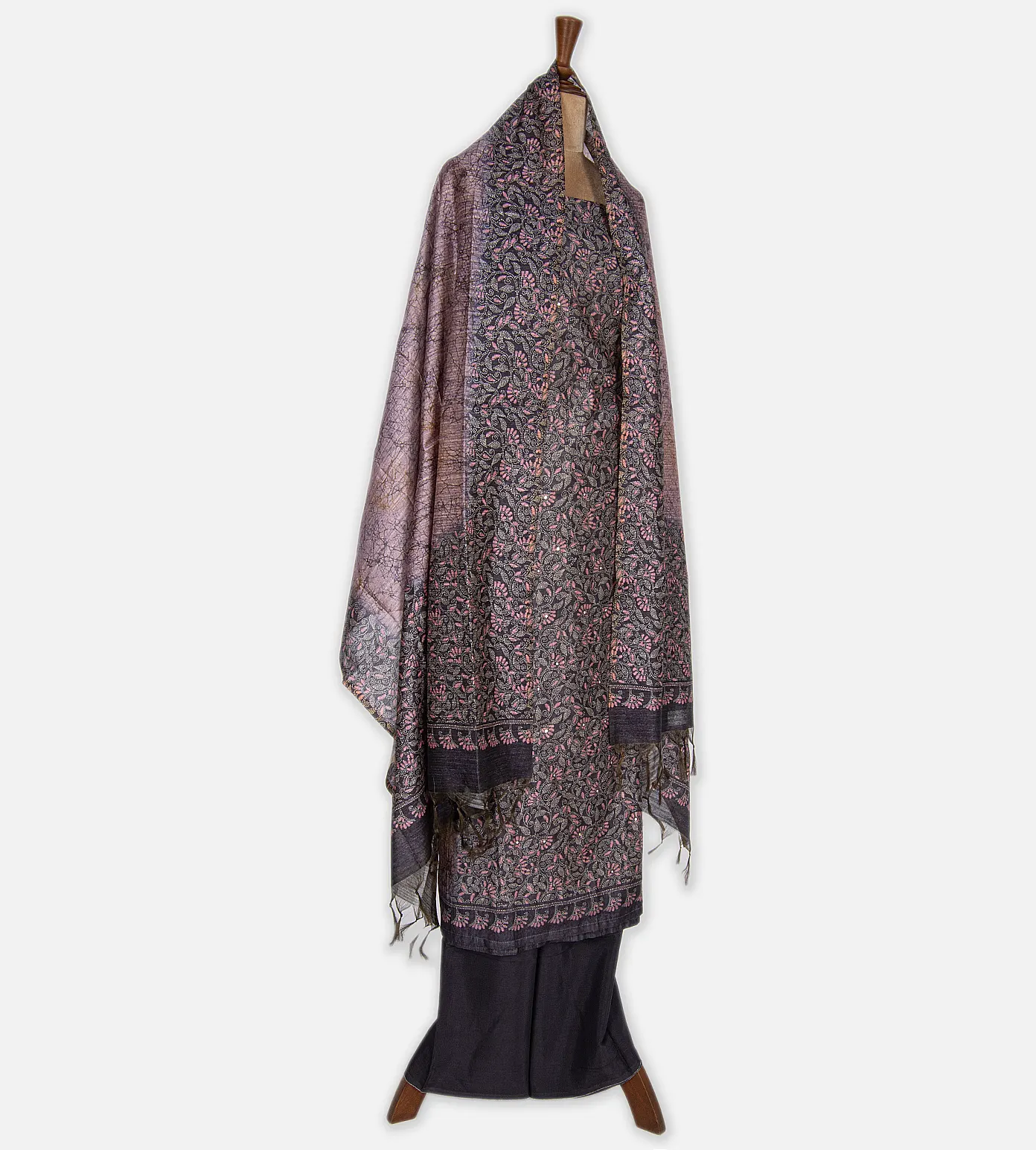 Elephant Grey Mixed Cotton Salwar3