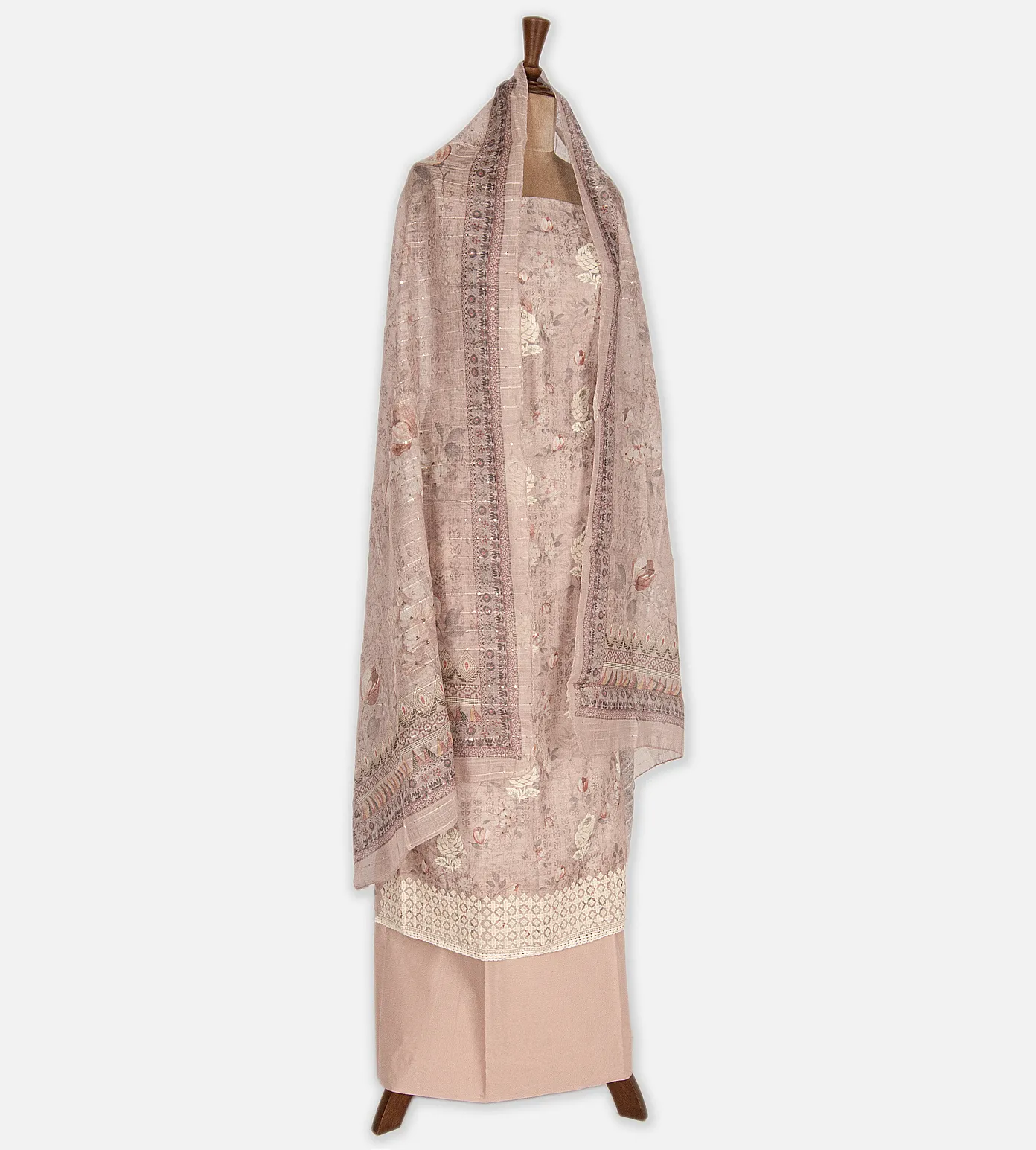 Mauve Mixed Cotton Salwar3