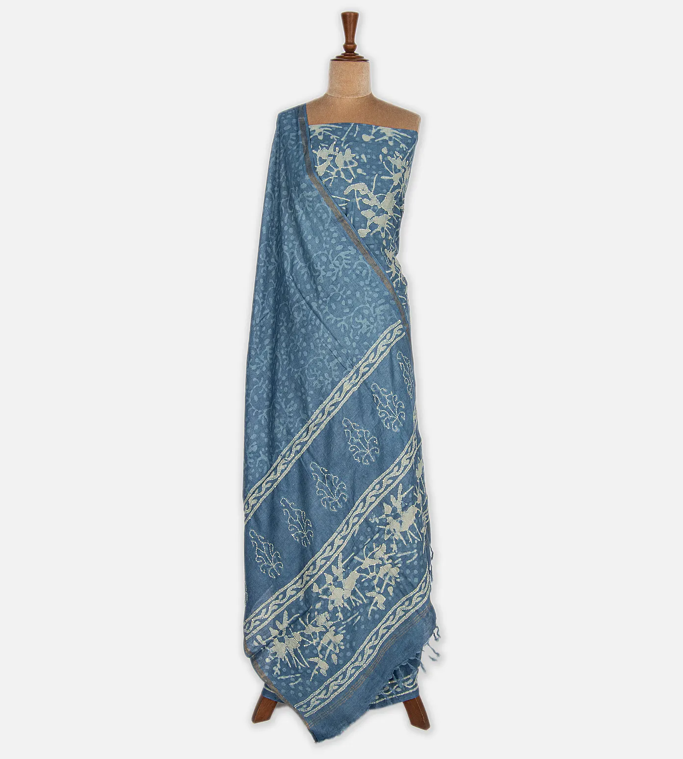 Blue Tussar Salwar2