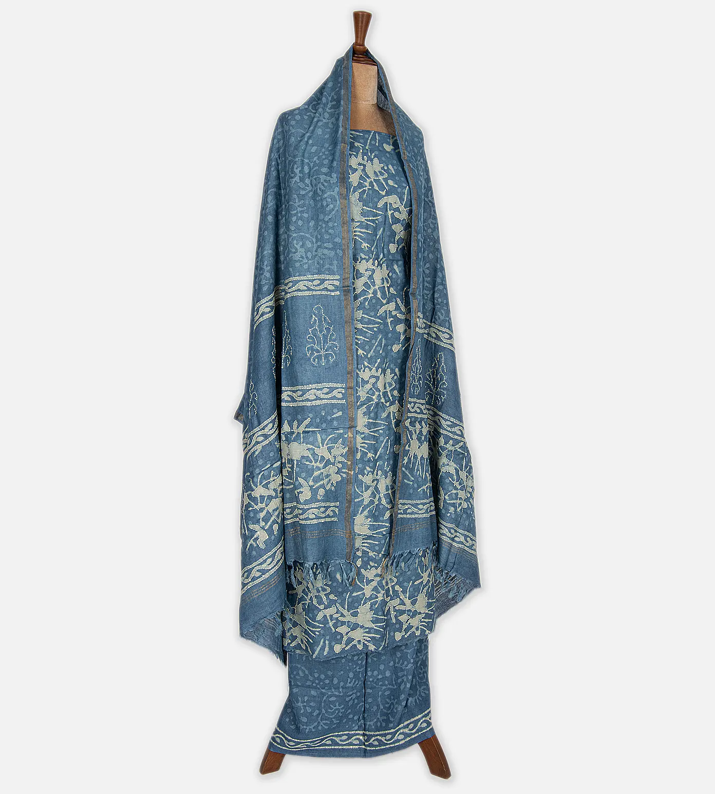Blue Tussar Salwar3