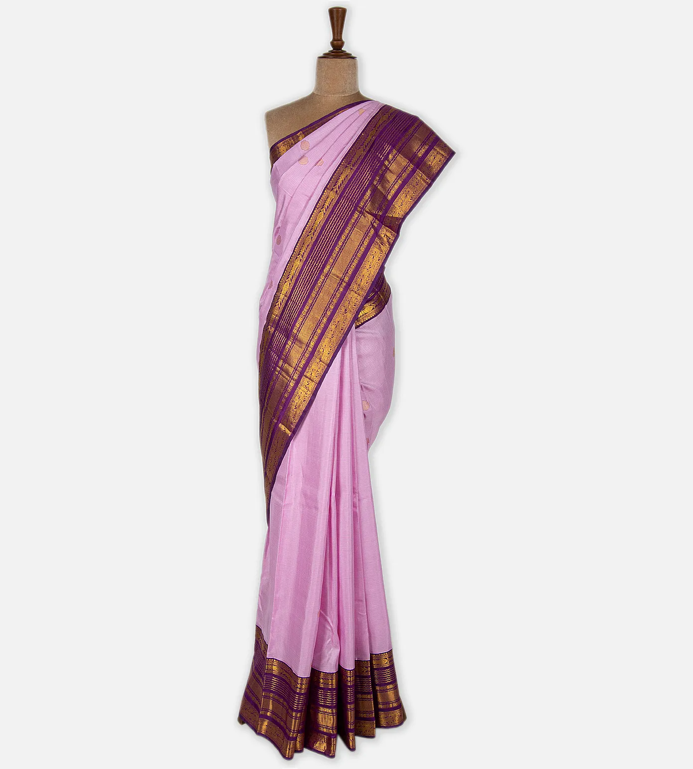 Light Pink Kanchipuram Silk Saree2