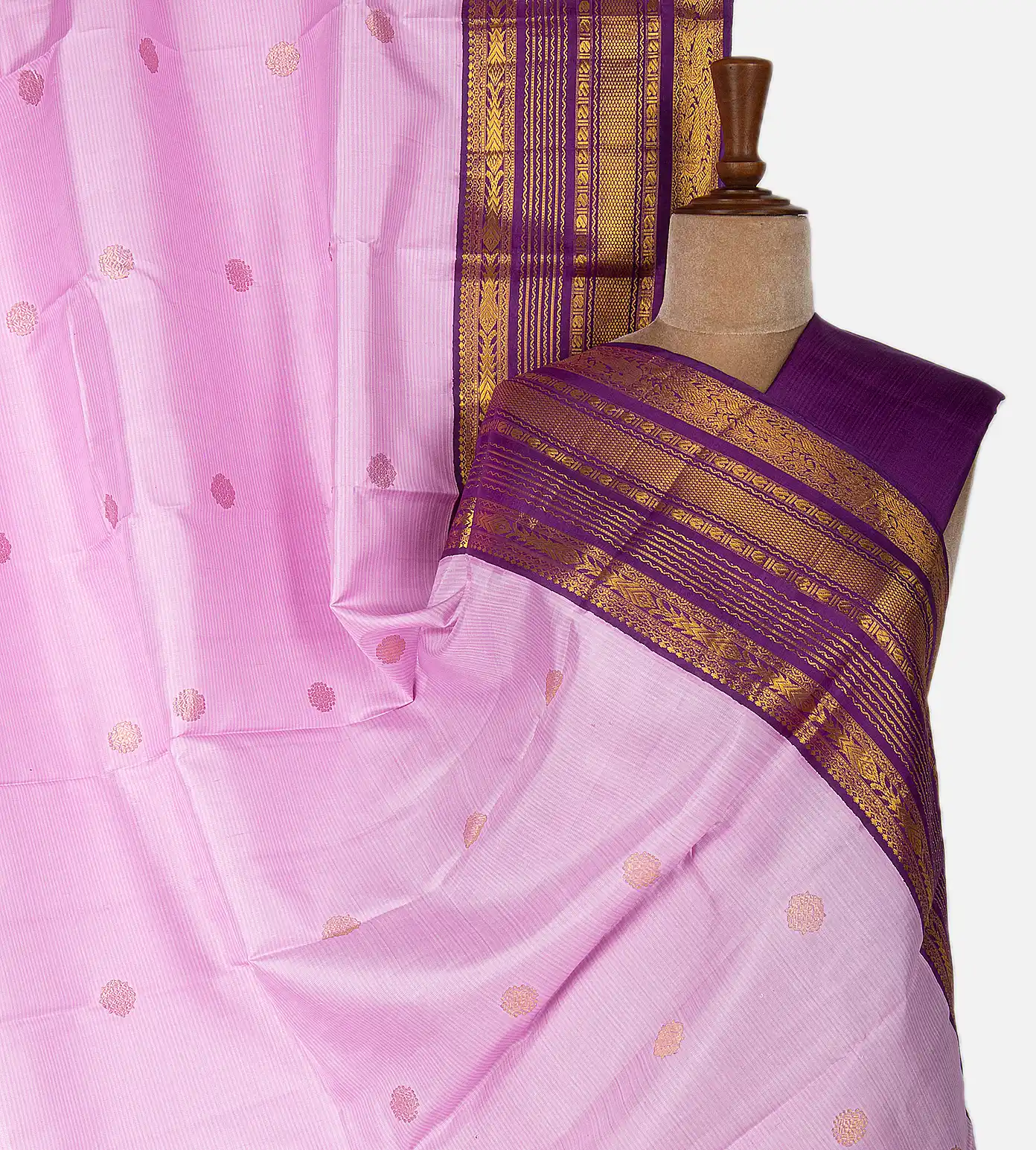 Light Pink Kanchipuram Silk Saree1