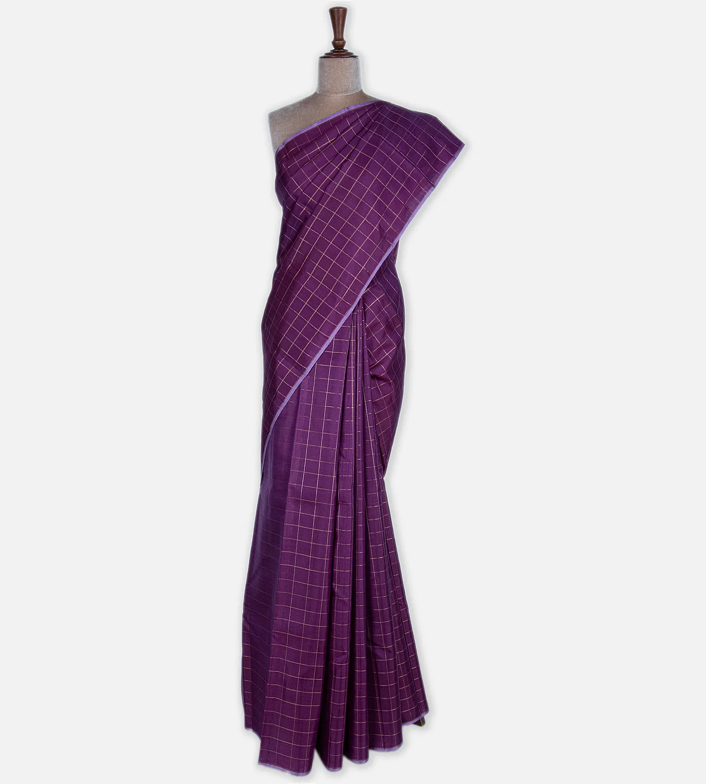 Purple Kanchipuram Silk Saree2