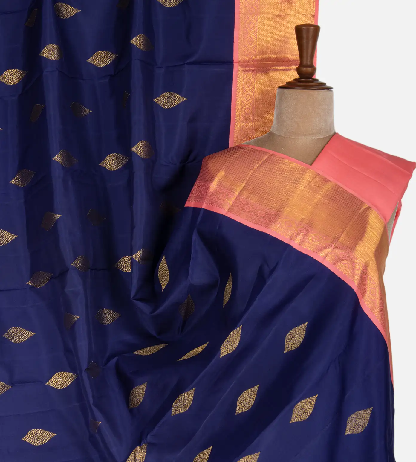 Admiral Blue Kanchipuram Silk Saree1