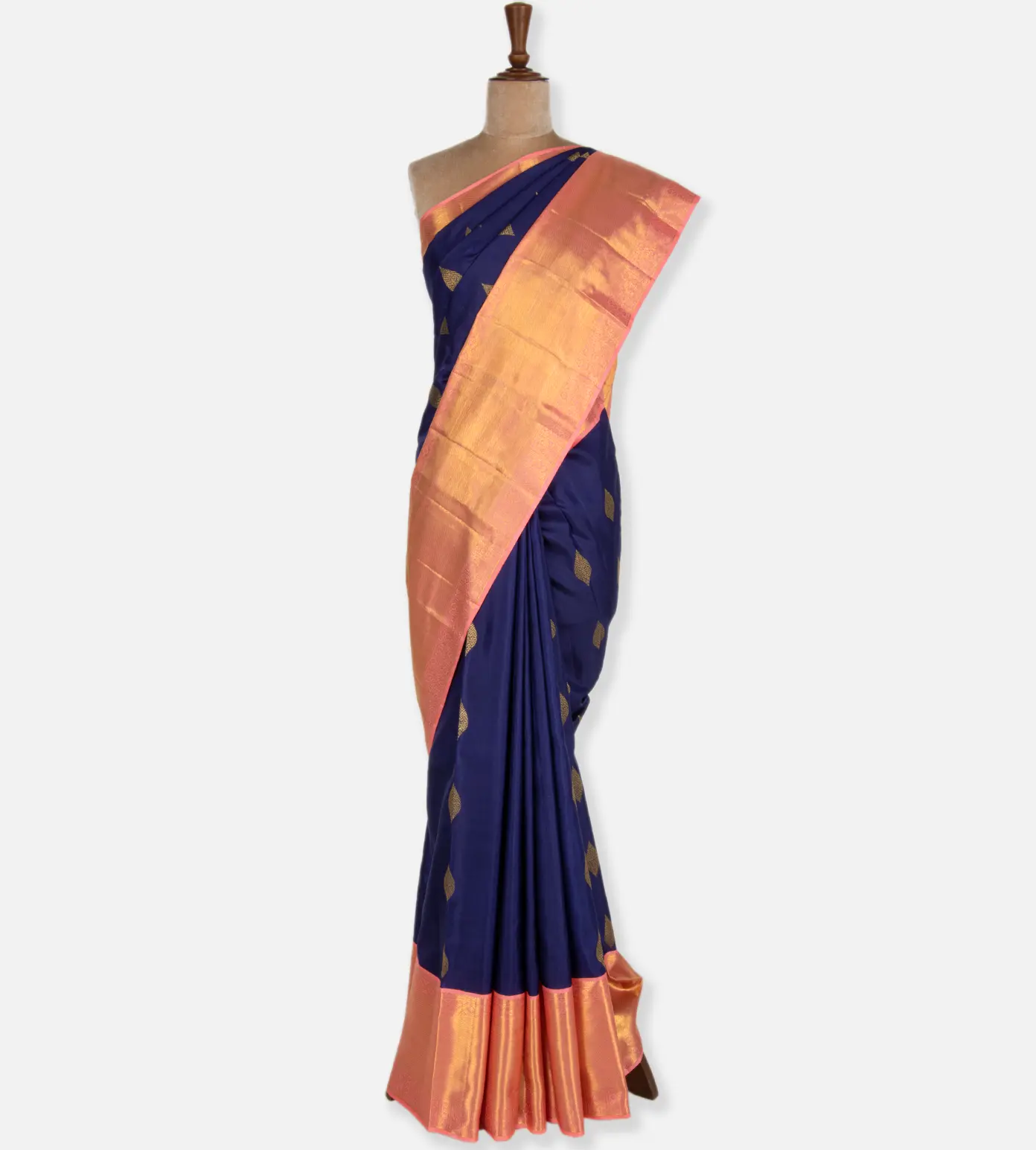 Admiral Blue Kanchipuram Silk Saree2