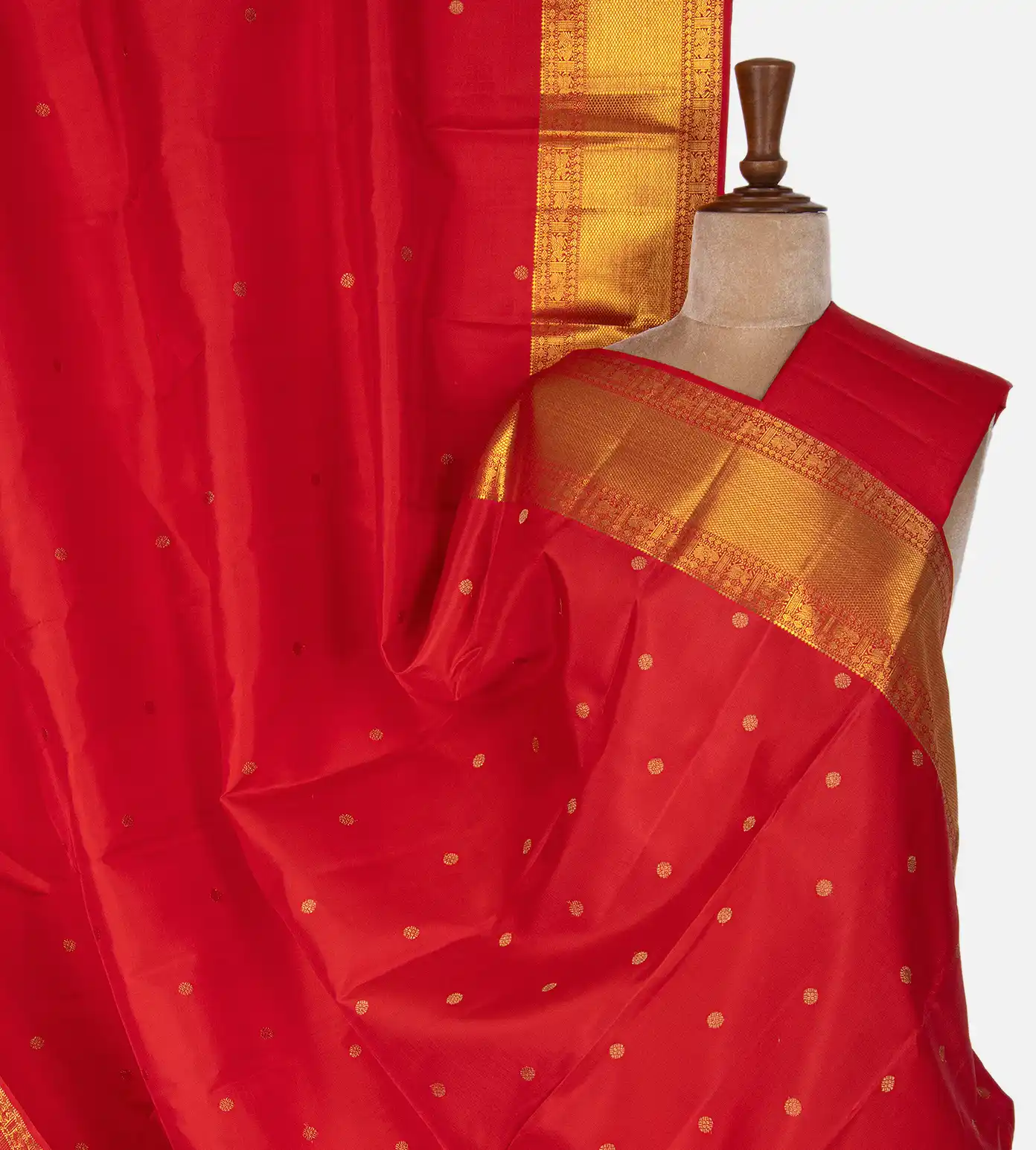 Red Kanchipuram Silk Saree1