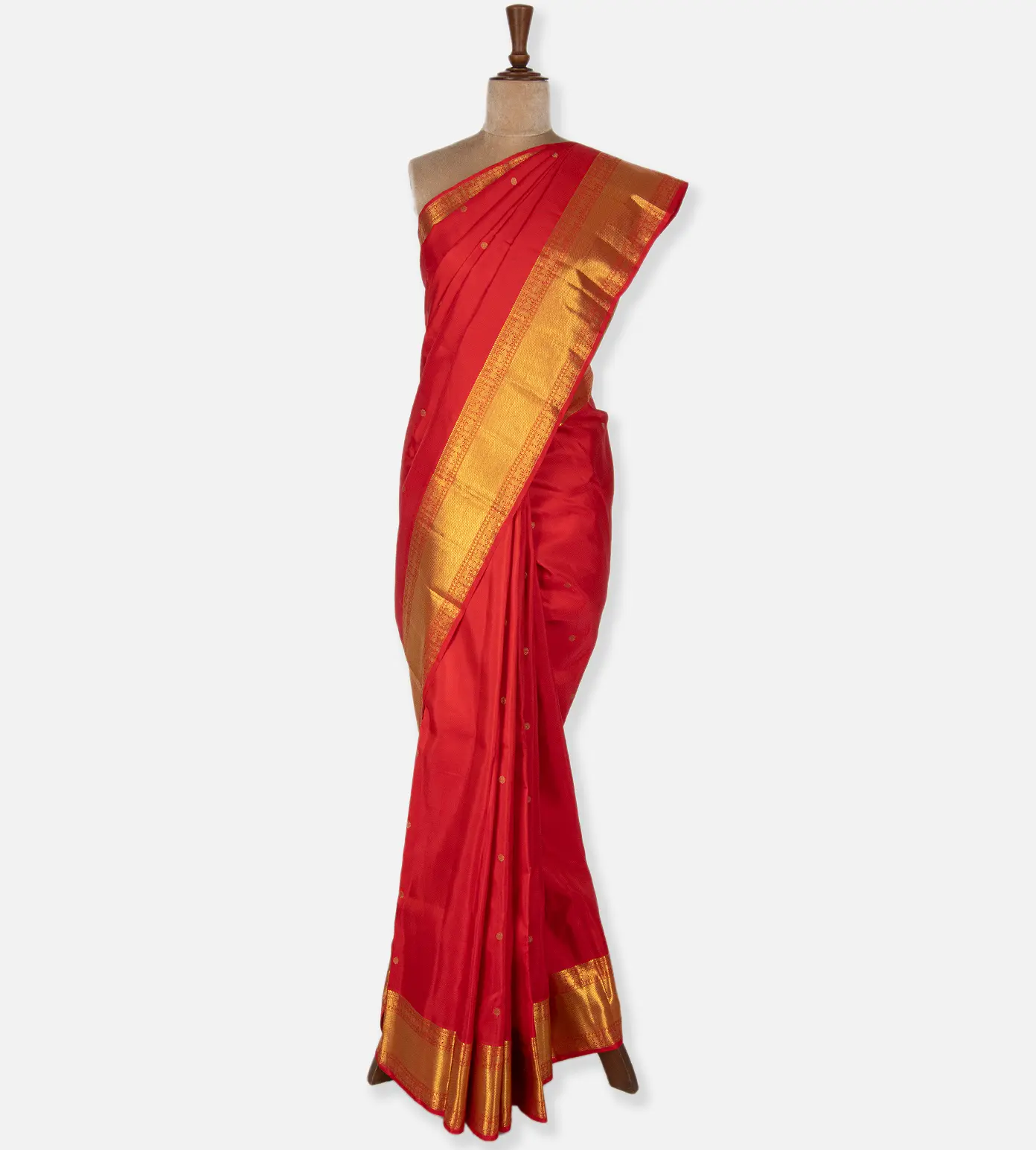 Red Kanchipuram Silk Saree2