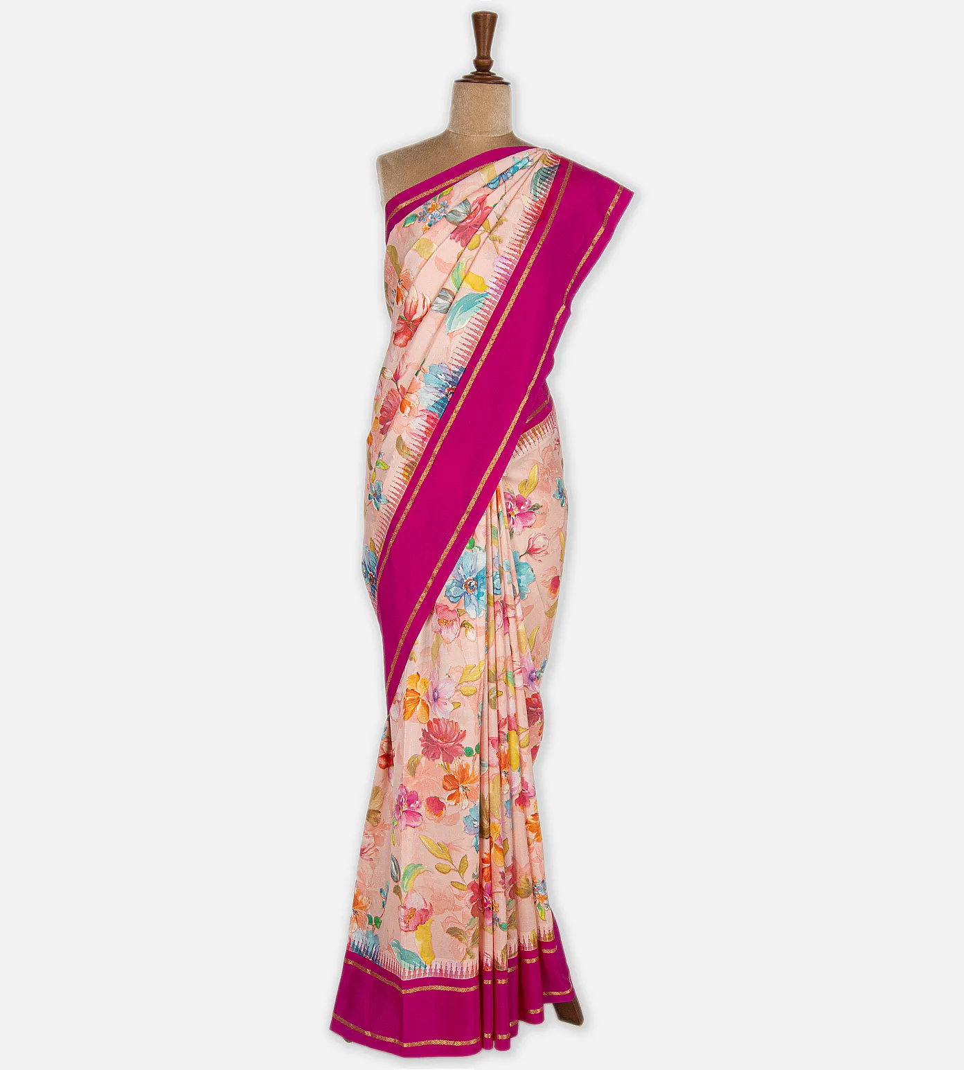 Pastel Pink Soft Silk Saree2