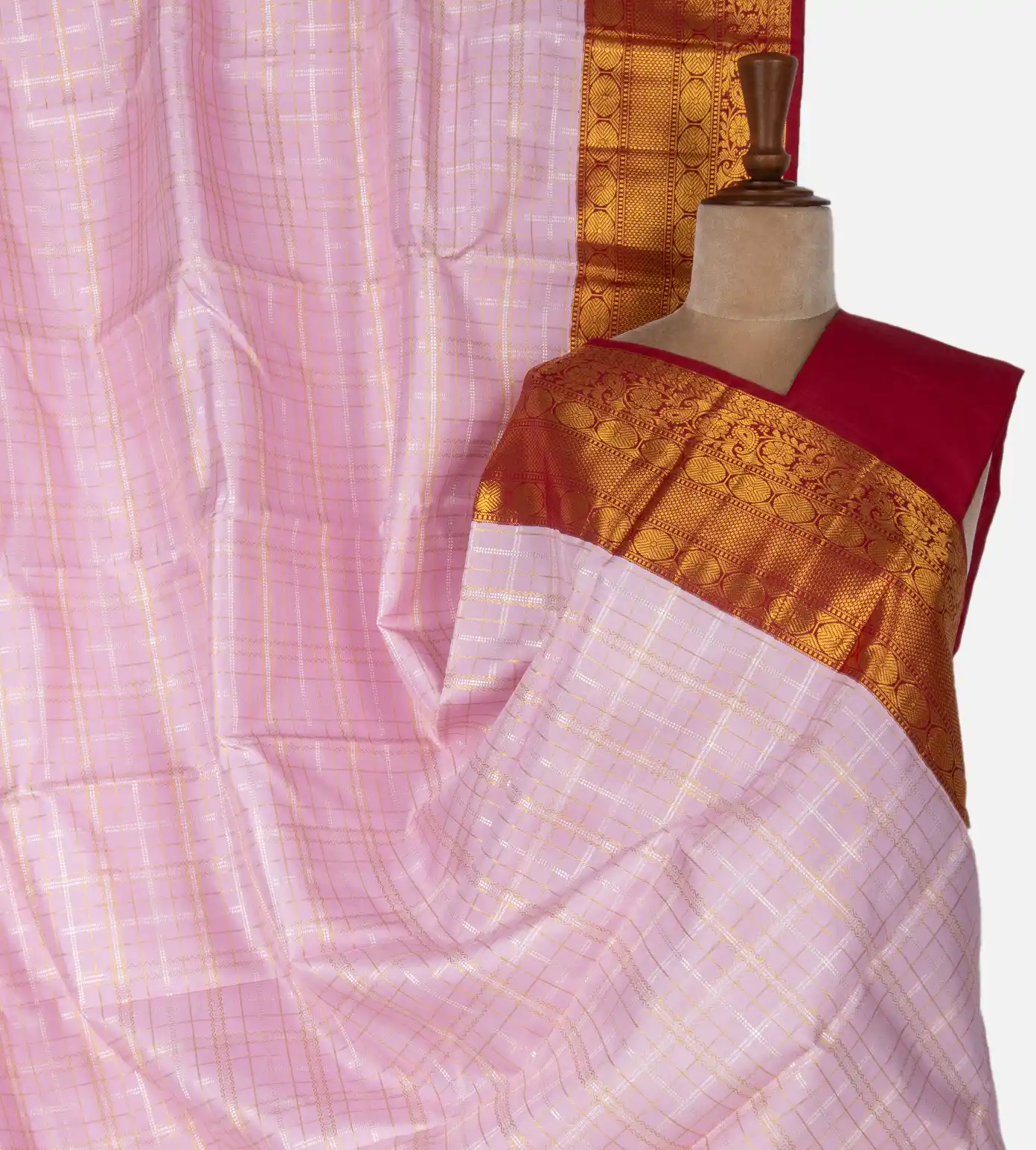 Pink Kanchipuram Silk Saree1