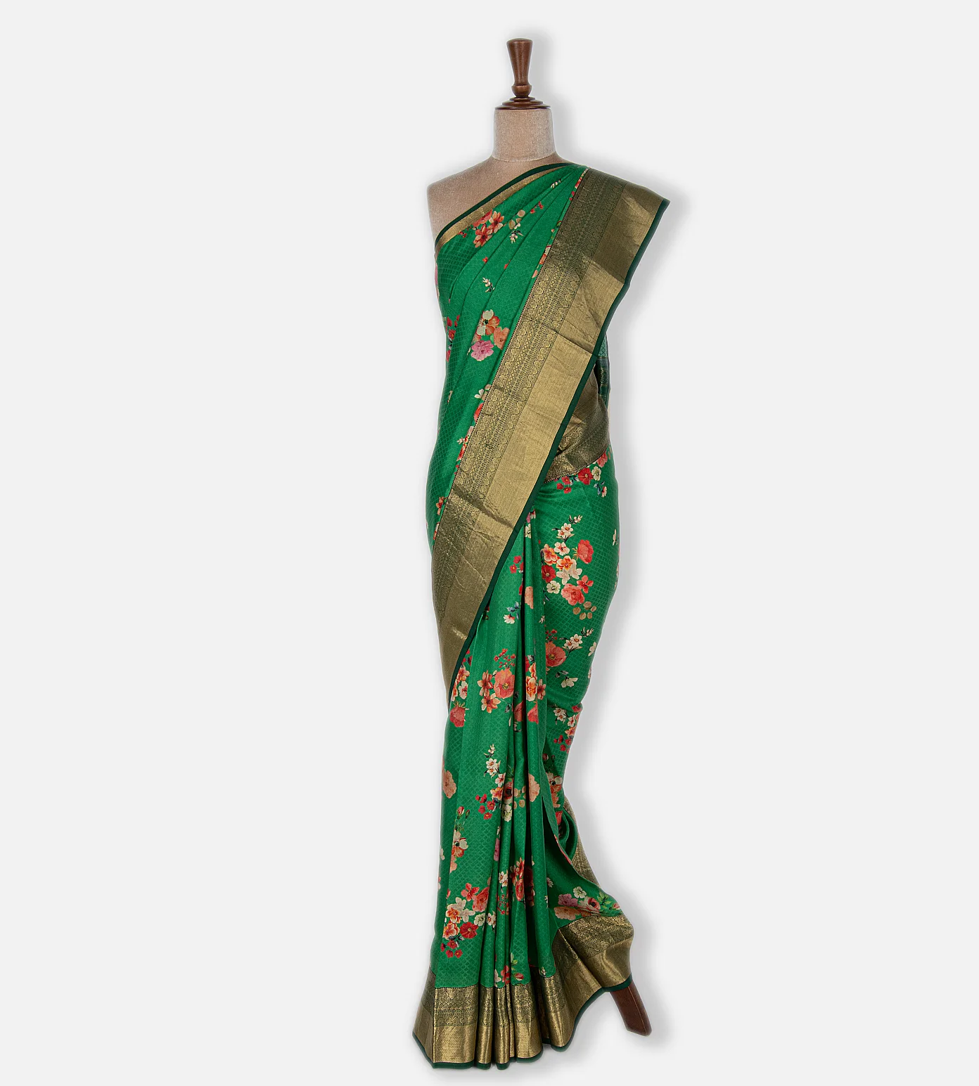Green Soft Silk Saree2