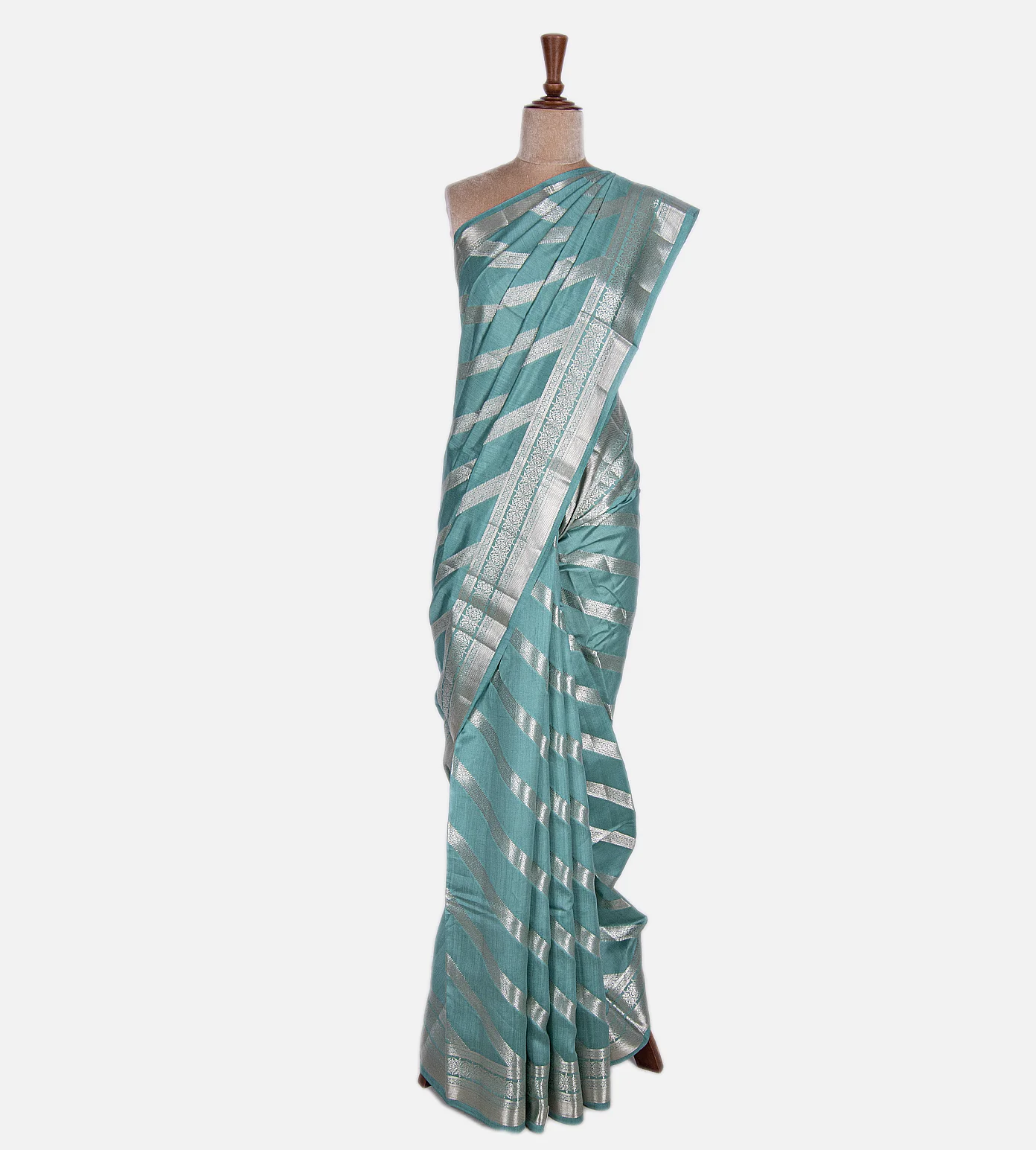 Light Blue Chaniya Silk Saree2