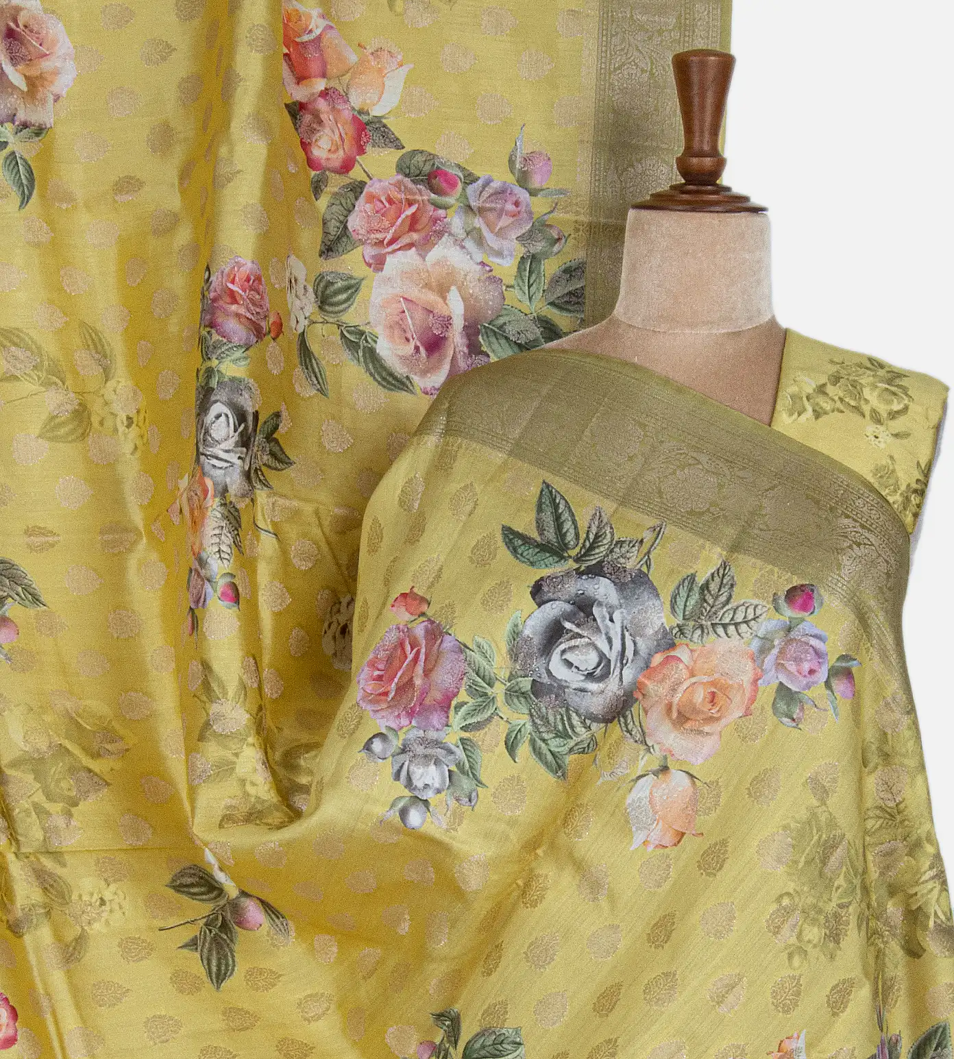 Yellow Chaniya Silk Saree1