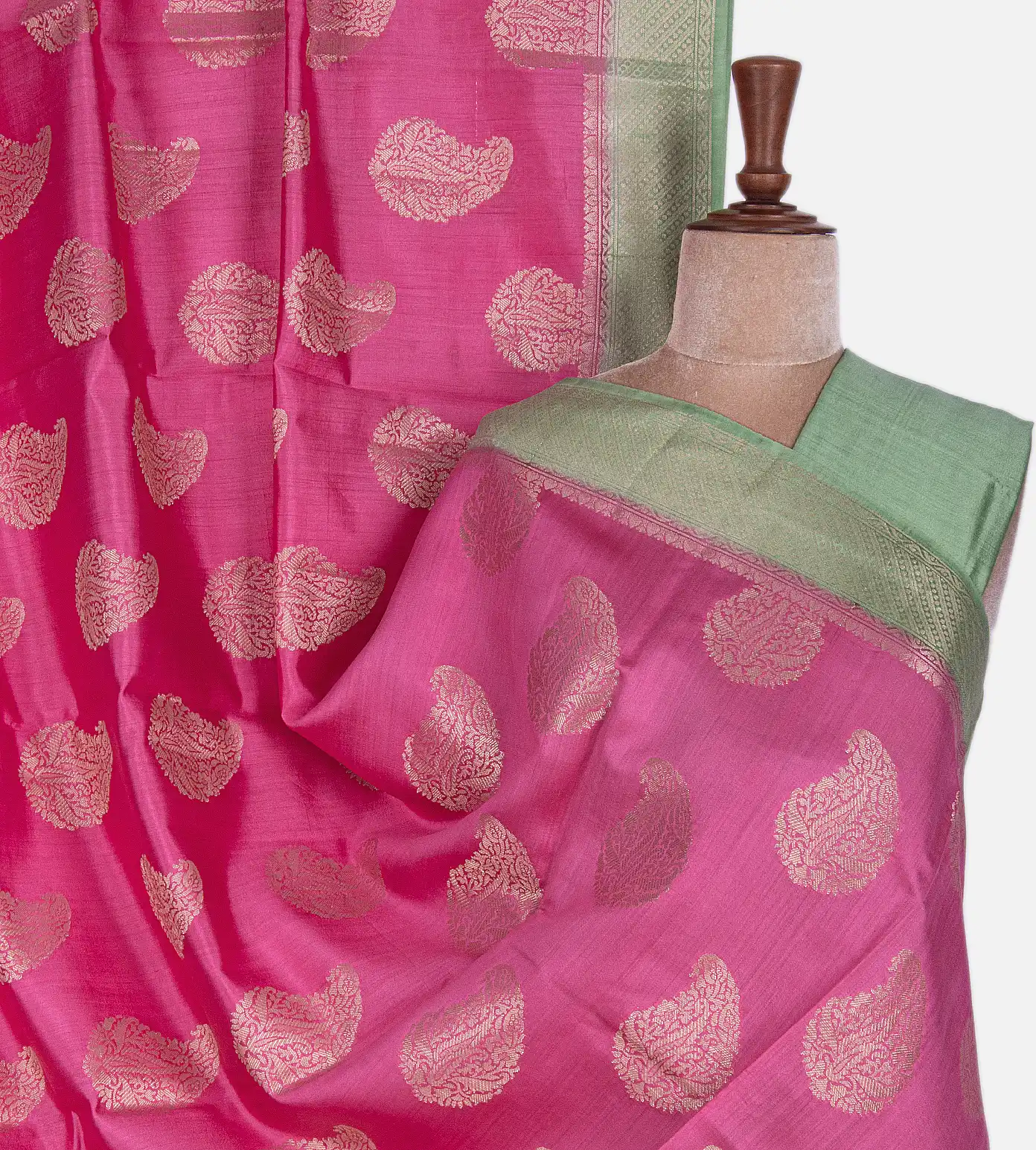 Light Pink Chaniya Silk Saree1